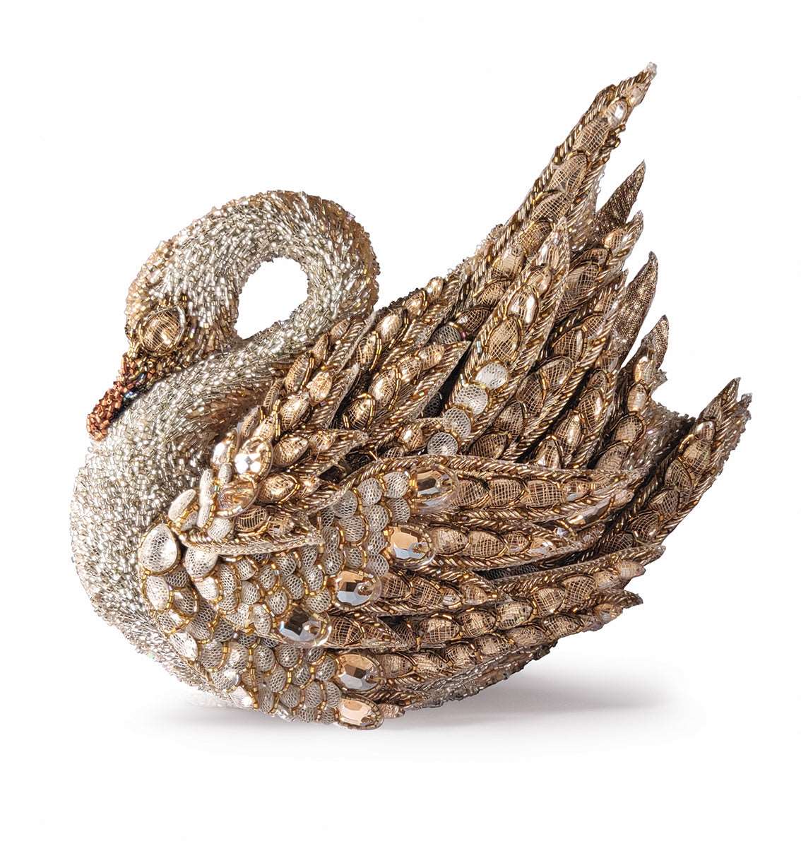 The Golden Swan Clutch